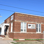 Old Santa Fe Railway Freight Depot (Enid, Oklahoma) Historic Atchison, Topeka and Santa Fe Railway (ATSF) freight depot in Enid, Oklahoma.  The freight office was located in the brick Classical Revival style part of the depot.  The depot was listed on the National Register of Historic Places in 2015 (NRHP No. 15000871).