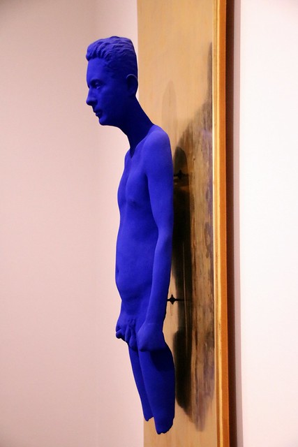 man in blue