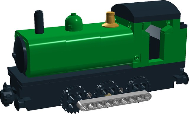 0-6-0PT steam loco (Duck from The Railway Series) - failed MOC design