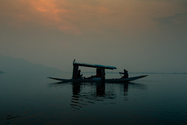 Boating at sunset | Dal lake