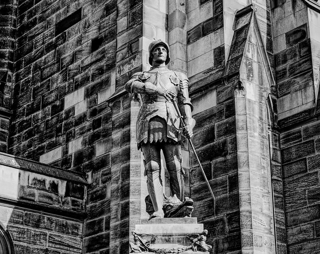At St Thomas' Church, Newcastle upon Tyne      IMG_0326B&W