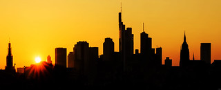 Frankfurt Skyline Silhouette