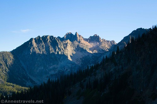 Evening views to Braxton Peak (I think) from the Thompson Peak Trail, Sawtooth National Recreation Area, Idaho