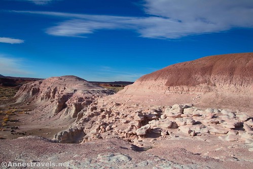 Rock formations along the Wilderness Route, Petrified Forest National Park, Arizona