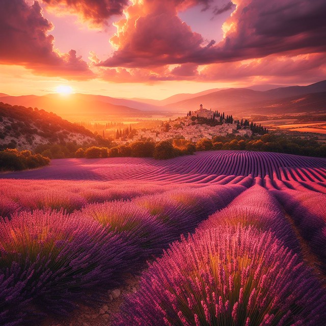Lavender Field, Provence AI