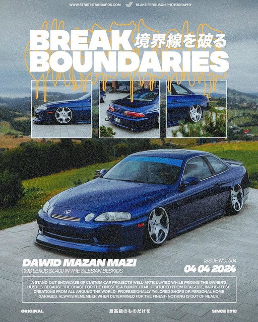 Beskidy Hills Remix with Mazi’s Lexus SC400 🗻  Same vehicle, same location— different artist perspectives   Recently sharing Mazi’s Lexus SC400 while looking over the hills of Beskidy, we have been building history with @sergi.automotive, so wh