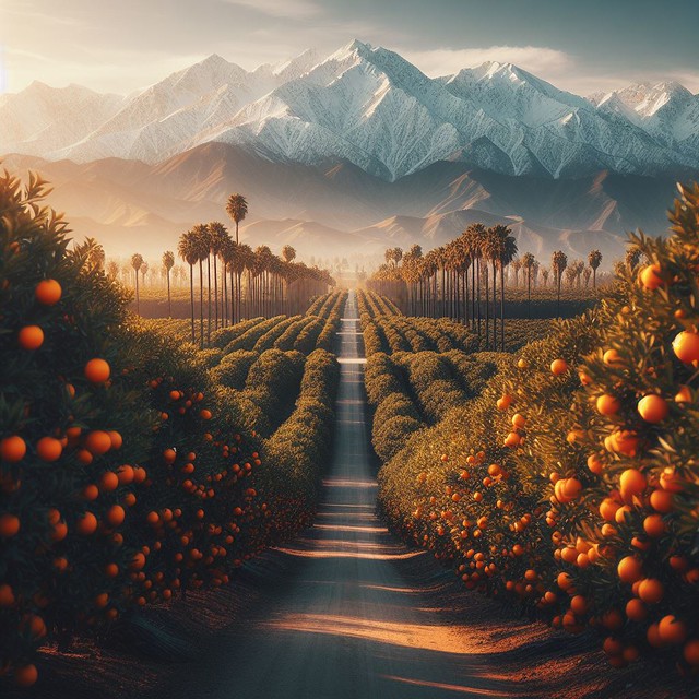 Southern California Orange Grove AI