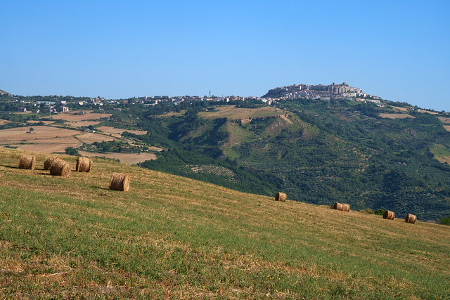 Country landscape near Oppido Lucano and Acerenza, Basilicata, Italy