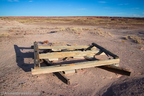 The road grader along the Wilderness Route, Petrified Forest National Park, Arizona