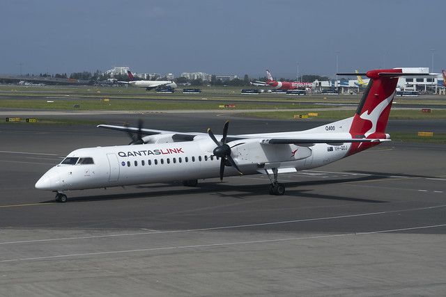 VH-QOJ Bombardier DHC-8 402 @ Sydney, Mar 2024