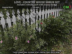 LOVE COUNTRY HOUSE SHRUBS