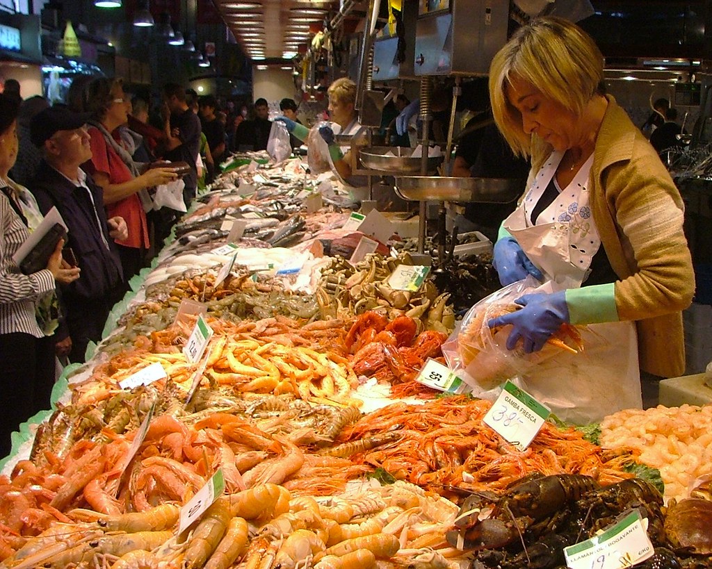 Barcelona: La Boqueria Seafood