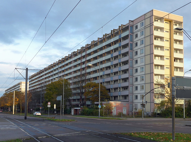 Halle-Neustadt, Magistrale, November 2023