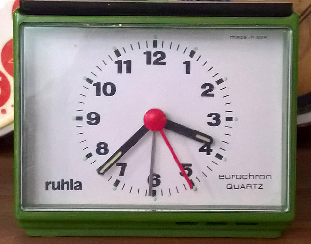 Ruhla alarm clock. N'Ostalgie Museum, Leipzig, November 2023