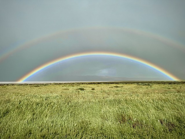 Double rainbow, Carrizo Plain (Explored)