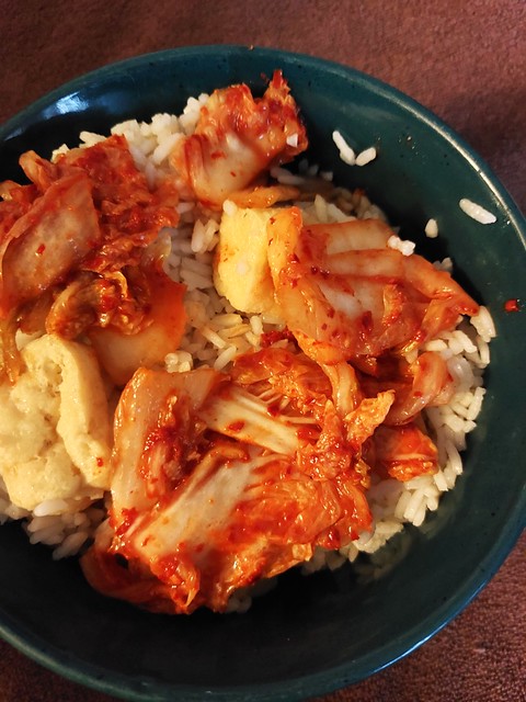 Rice with Kimchi & Tofu (Vegan)