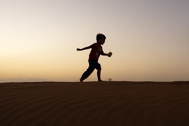 Running on the desert
