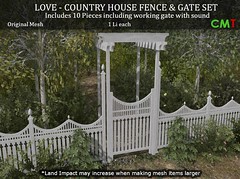 LOVE COUNTRY HOUSE FENCE & GATE
