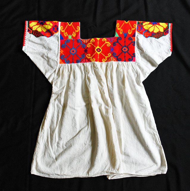 Mexican Blouse Blusa Nahua Veracruz Textiles Embroidery