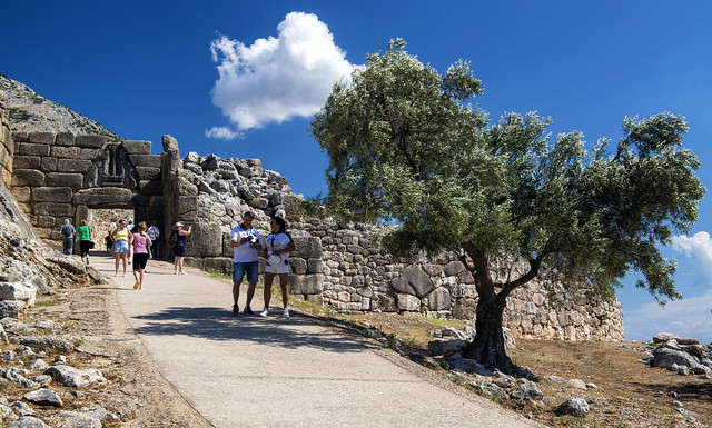 Entrata alle rovine di Micene - Entrance to the ruins of Mycenae