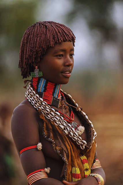Hamer tribe girl