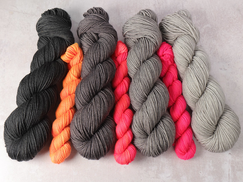 Dyed to order: Dynamite DK – British wool superwash hand-dyed yarn 100g – neutral greys (ships in 1-3 weeks)
