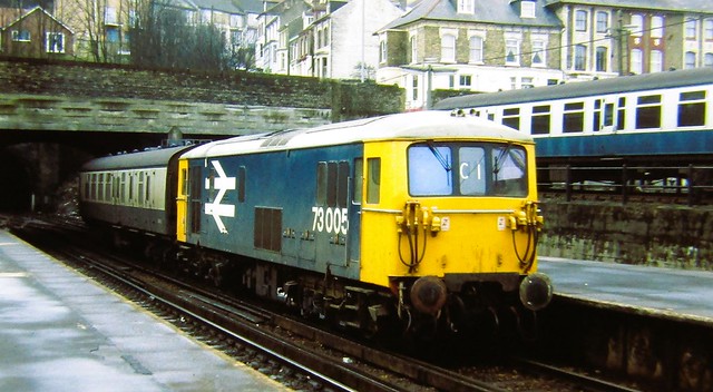 British Rail locomotive at Dover in 1985