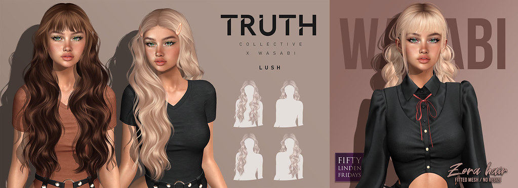 NEW Truth Collective Lush  + FLF Zora Hair