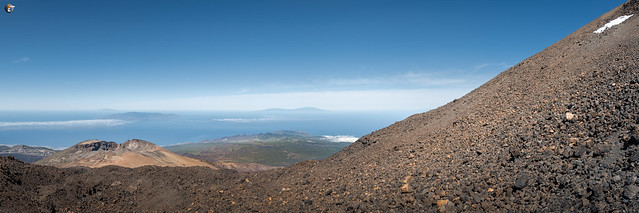Overlook from Teide to La Gomera, La Palma and EL Hierro