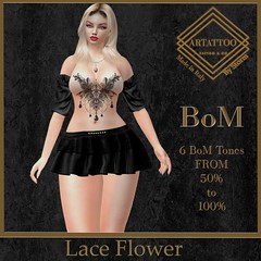 Artattoo Lace Flower NEW RELEASE     #Mainstore & Marketplace