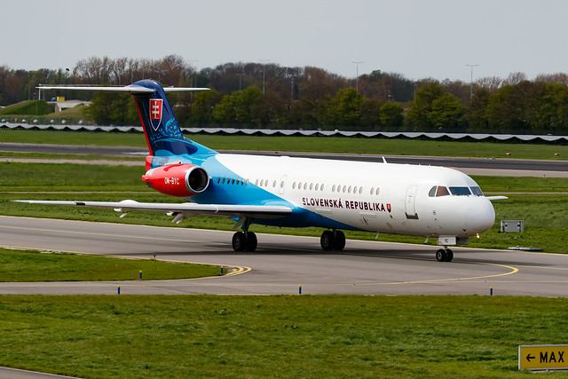 Rotterdam EHRD 2024 : Fokker 100 OM-BYC Slovak Goverment