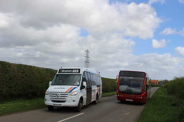 Centrebus 204 (BK24HVD) & Marshalls OP121 (YJ57XVP)