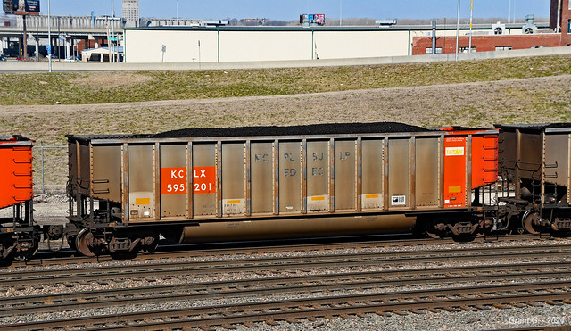 KCLX Bethgon Coal Gondola No. 595201 in Kansas City, MO