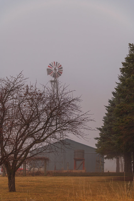 Foggy Windmill