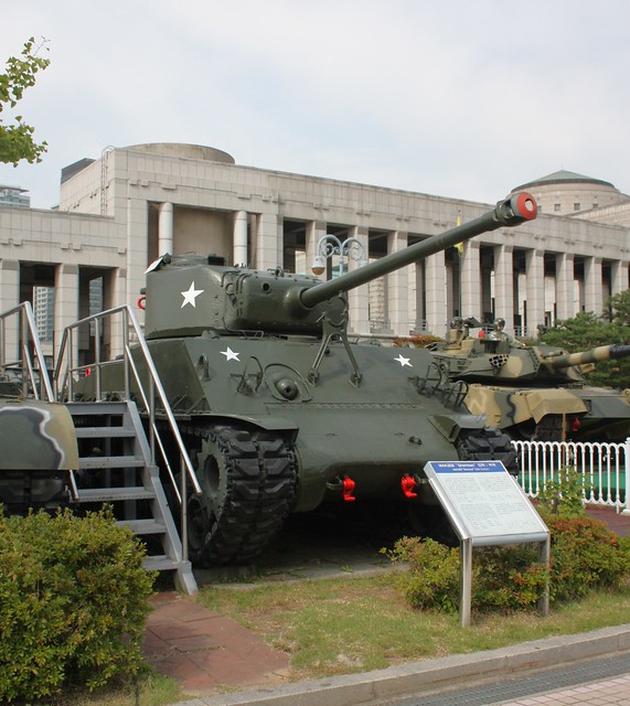 US Army M4A3E8 Sherman Tank - Seoul - Korea