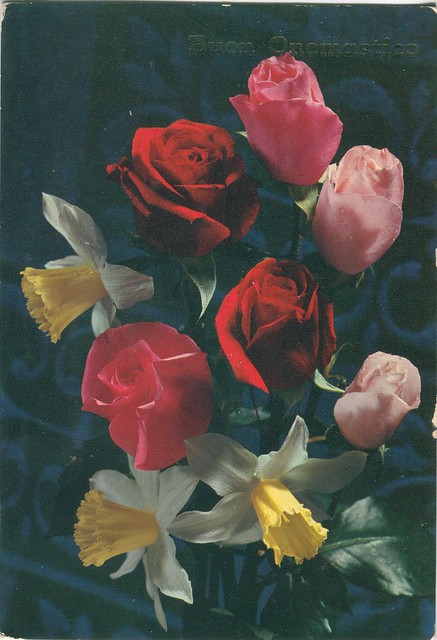 postcard - greeting card - flower - blumen - fiori - flors (1)
