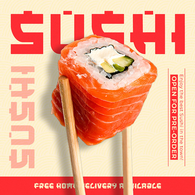 Sushi Social Media Post