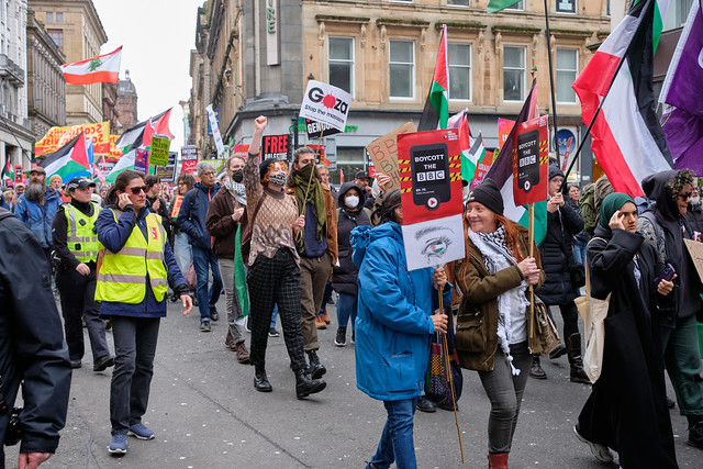 Palestine Solidarity March (06/04/24) - Boycott the BBC