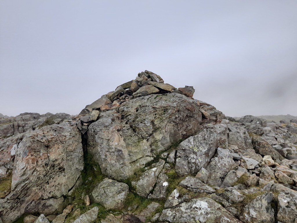 The summit cairn of Allen Crags