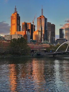 Melbourne Skyline by the Yarra