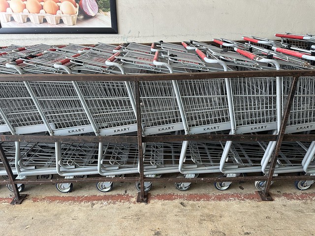 A New Shipment of Shopping Carts at Sabor Tropical Supermarket Miami