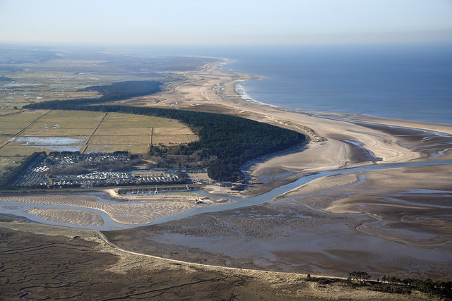 Wells-next-the-Sea aerial image - Norfolk coast