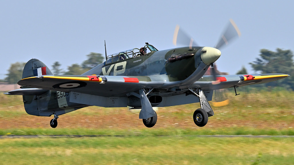 RAF Hawker Hurricane Mk IIB BE505 G-HHII XP-L Hurribomber  Painted in the colour scheme of RAF 174 squadron at RAF Manston
