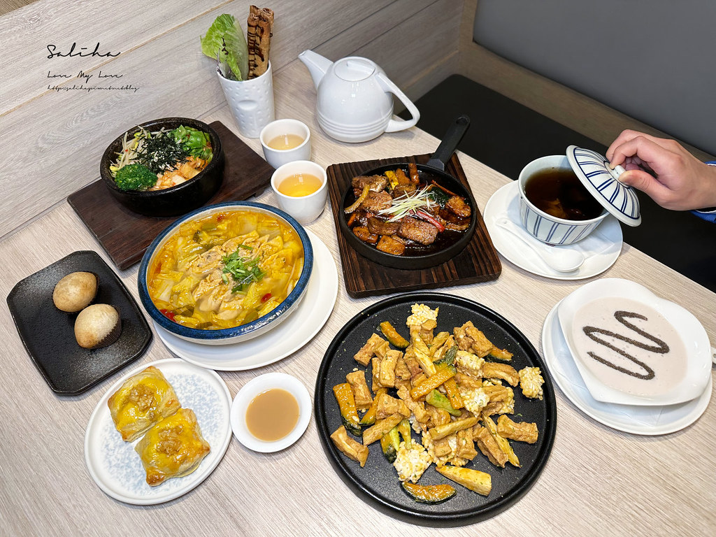 漢來蔬食台北東區景觀餐廳好吃素食忠孝復興站美食sogo餐廳推薦港式飲茶 (2)