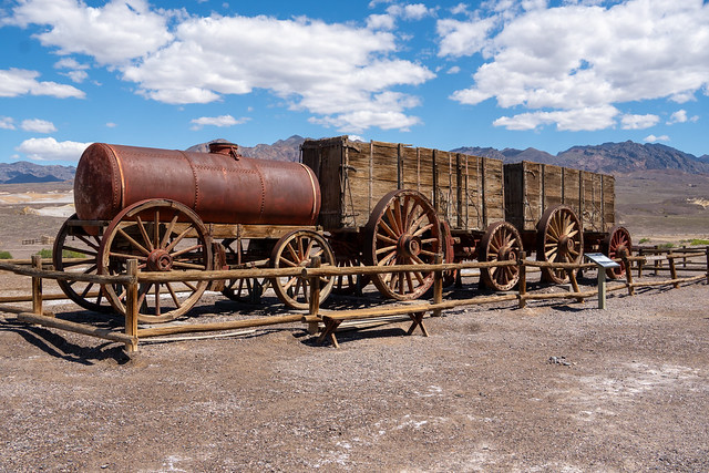 Wagons full of Borax and a Water Tank would be pulled by 