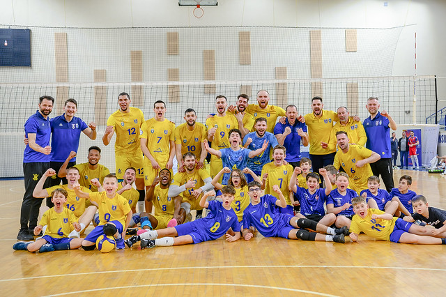 Brasov, Romania, 23.03.2024 Men Volleyball - Corona Brasov vs Steaua Bucuresti (3 - 0) Div A1  Season 2023-2024 Playoff