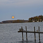 Full Moon Over Lake Bluff Sodus Point, Sodus NY