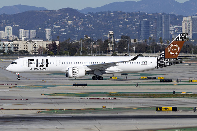 Fiji Airways Airbus A350-900 DQ-FAN at Los Angeles Airport LAX/KLAX