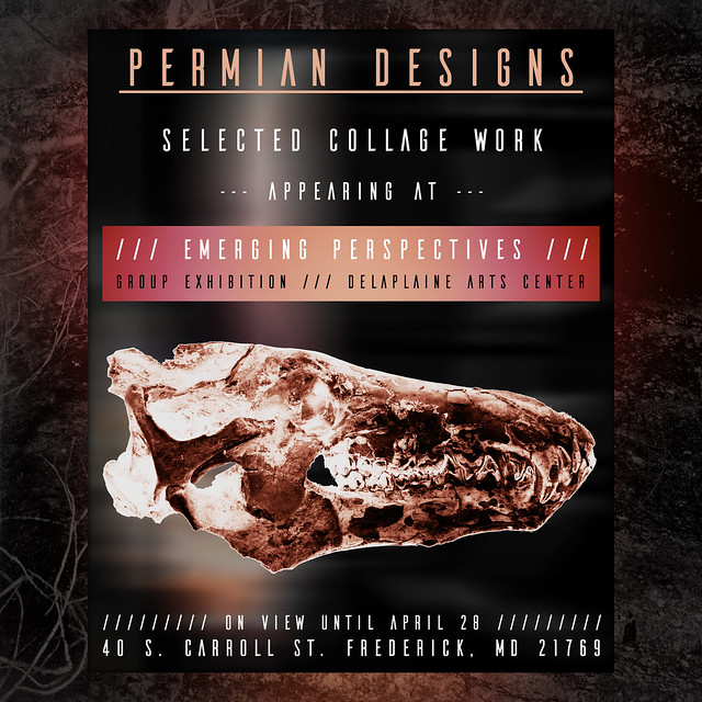 Permian Designs selected collage work showcased as part of the 