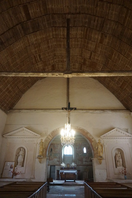 Eglise Saint-Aignan, Brinay : Vue intérieure